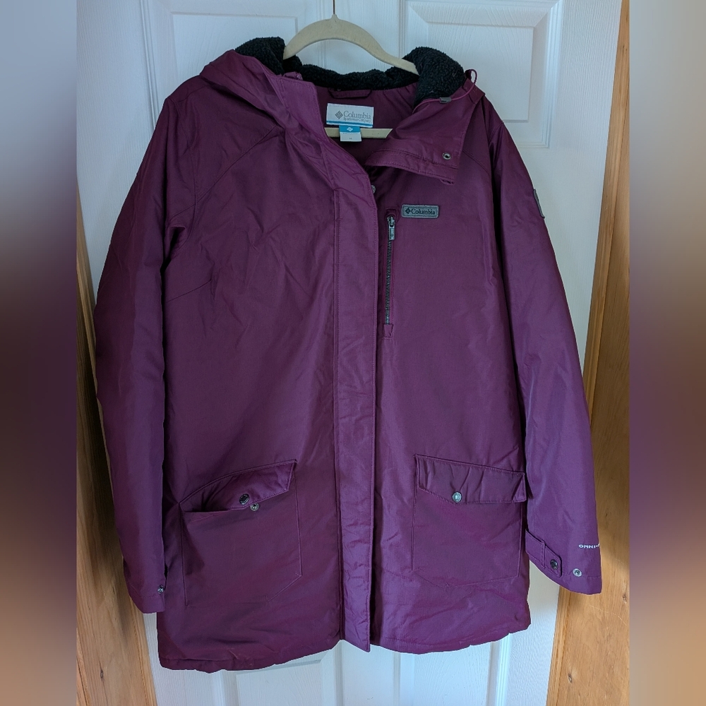 Columbia Maroon Hooded Parka